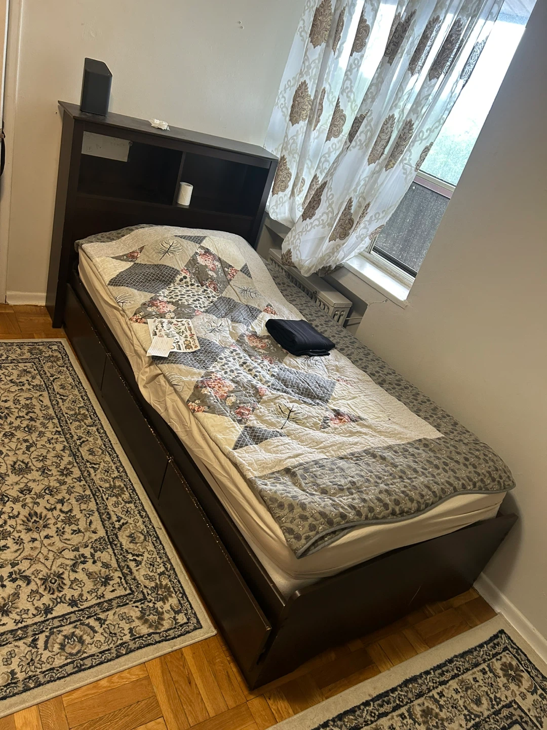 Twin large Bed Frame and Headboard - photo 4