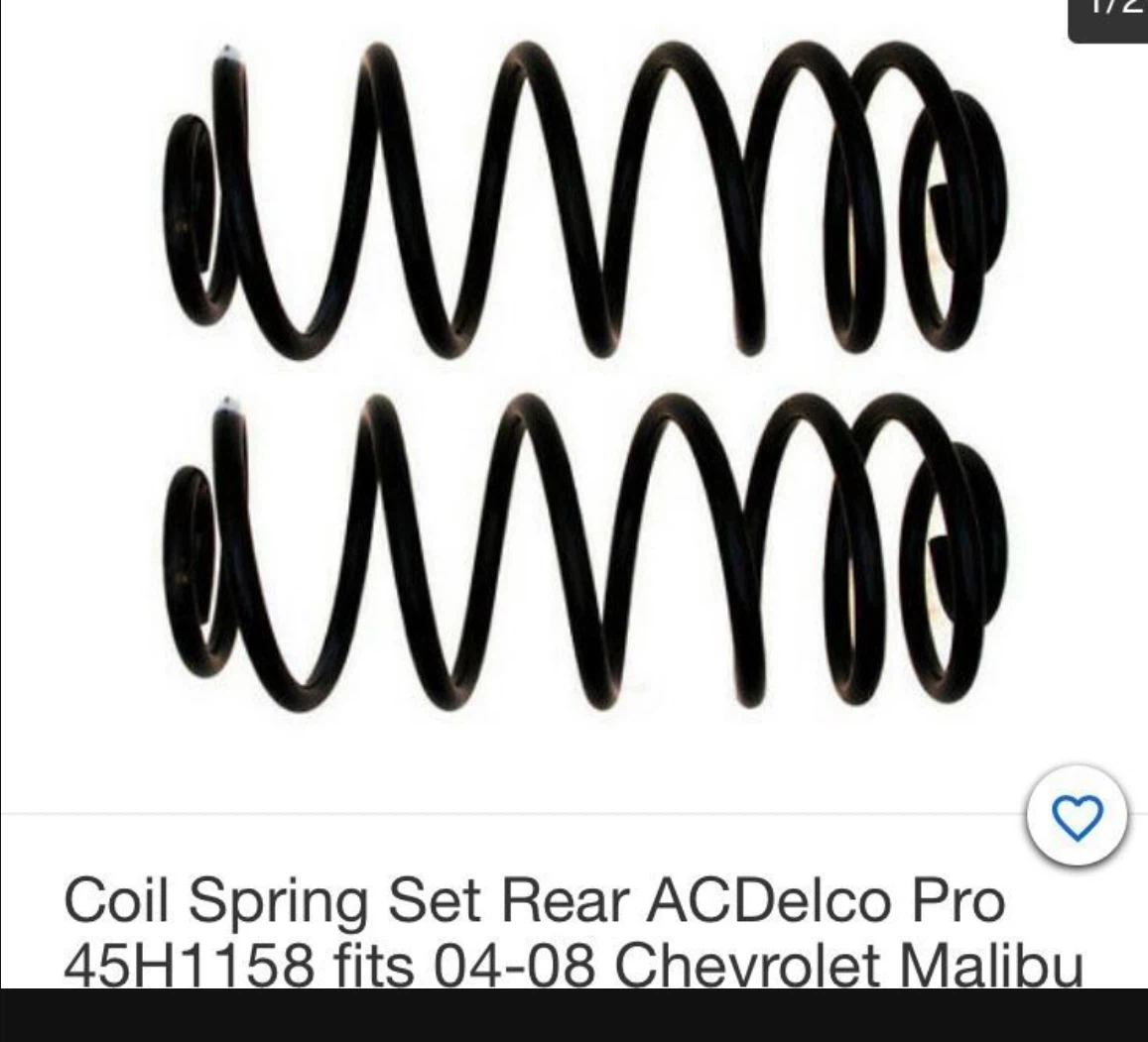 ACDelco Pro Coil Spring Set Rear 45H1158 - photo 3