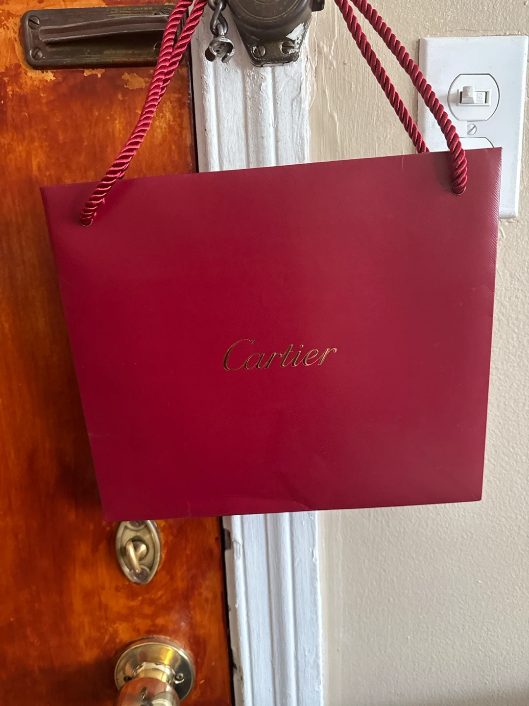 Cartier Red Paper Shopping Bag