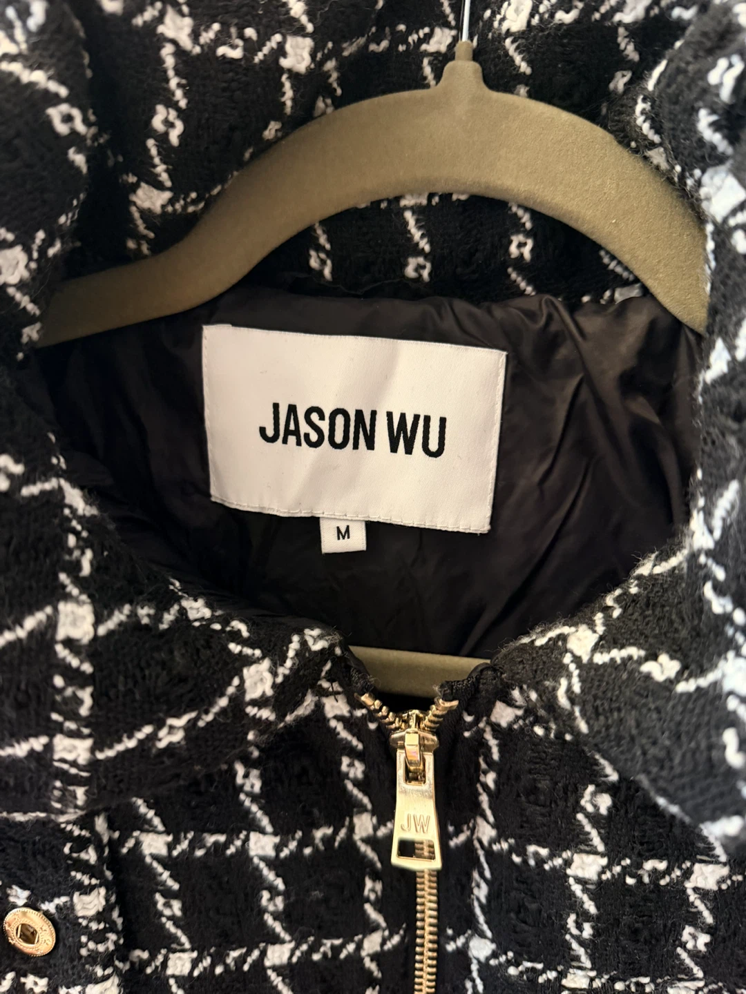 Black & White Tweed Puffer jacket - photo 2