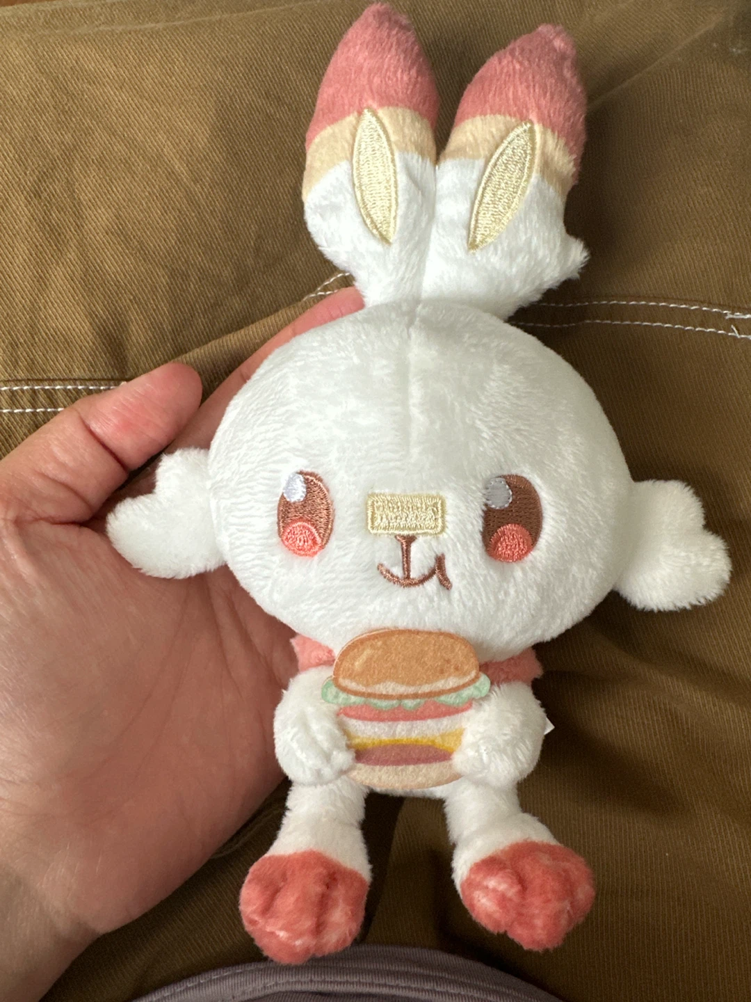 Pokemon Scorbunny Plush Toy with Burger