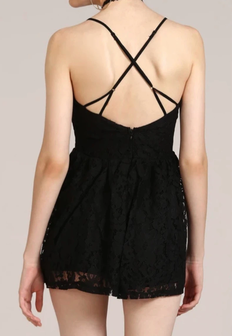 Black Lace Romper - photo 2