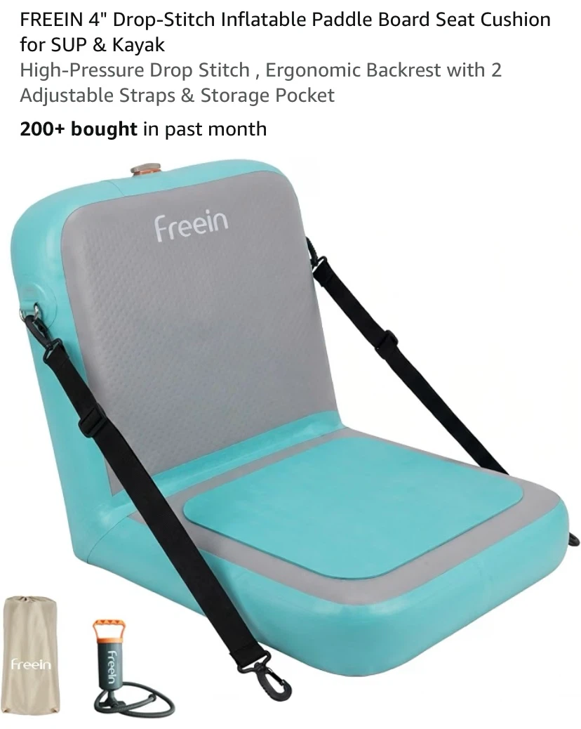 New FREEIN Inflatable Paddle Board Seat Cushion for SUP & Kayak