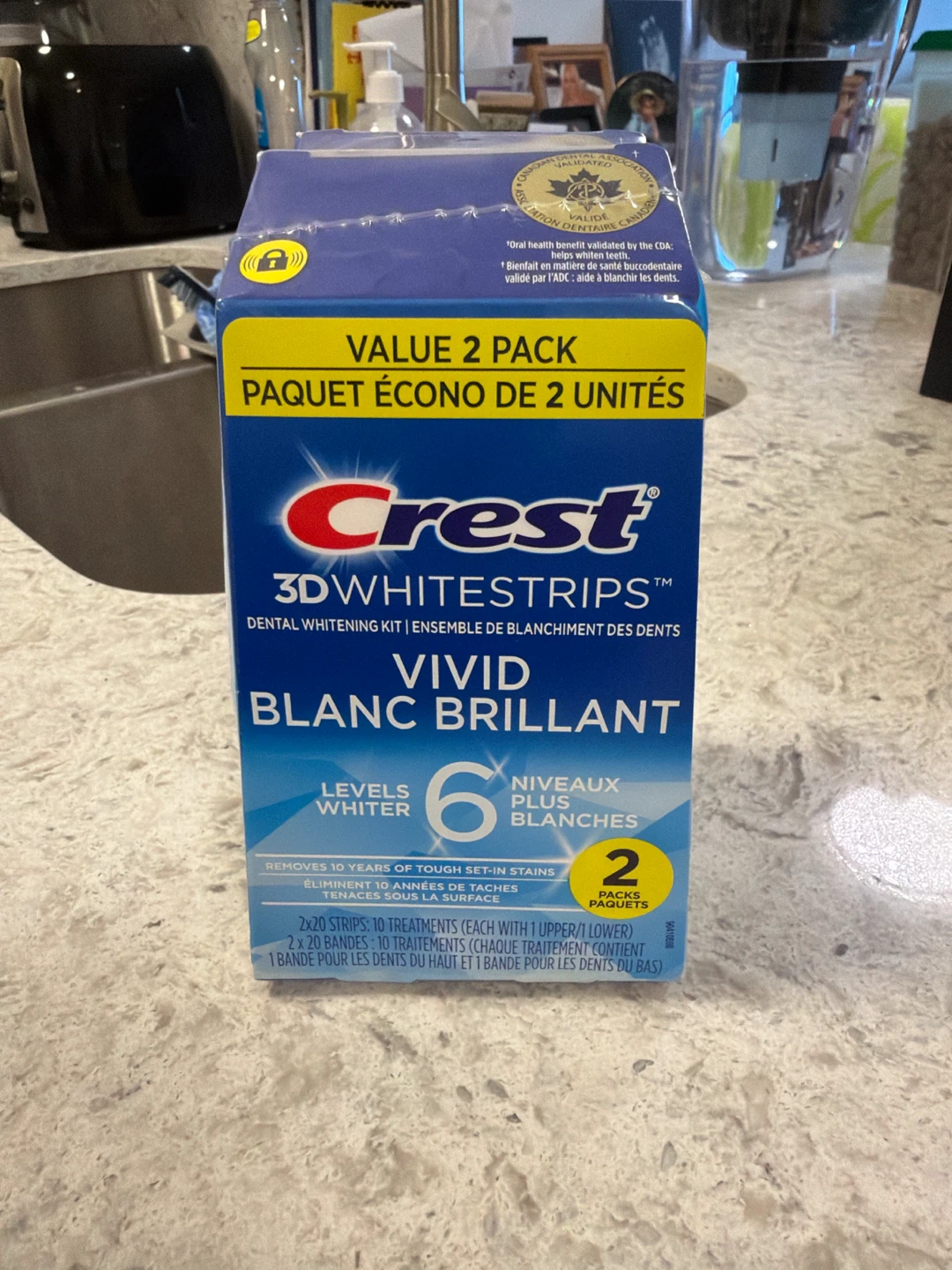 Crest 3DWhitestrips 2 pack