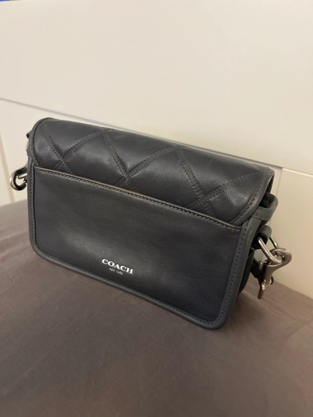 Coach legacy Quilted Leather Crossbody Bag - Dark Grey - photo 2