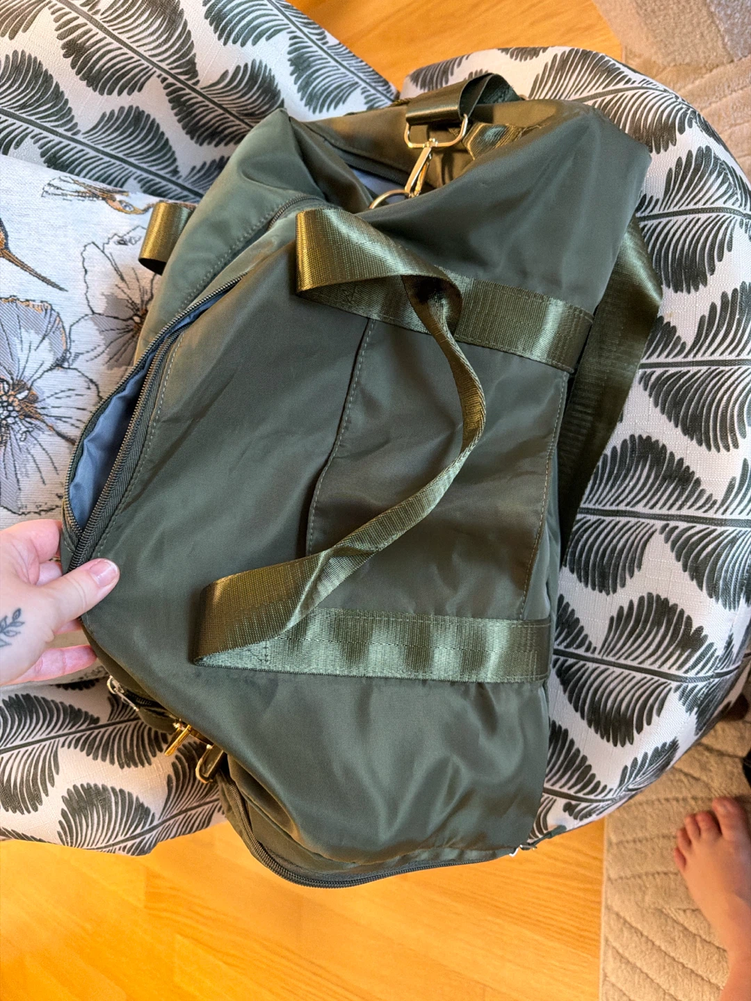 Olive Green Duffel Bag