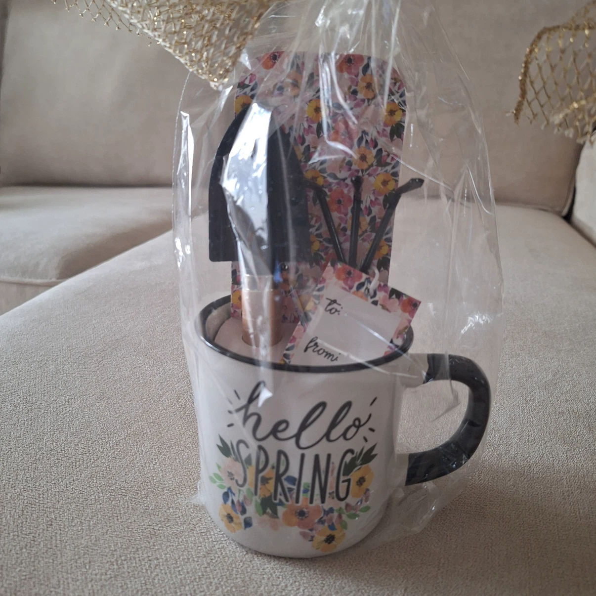 Spring Mug and Garden Tool Set