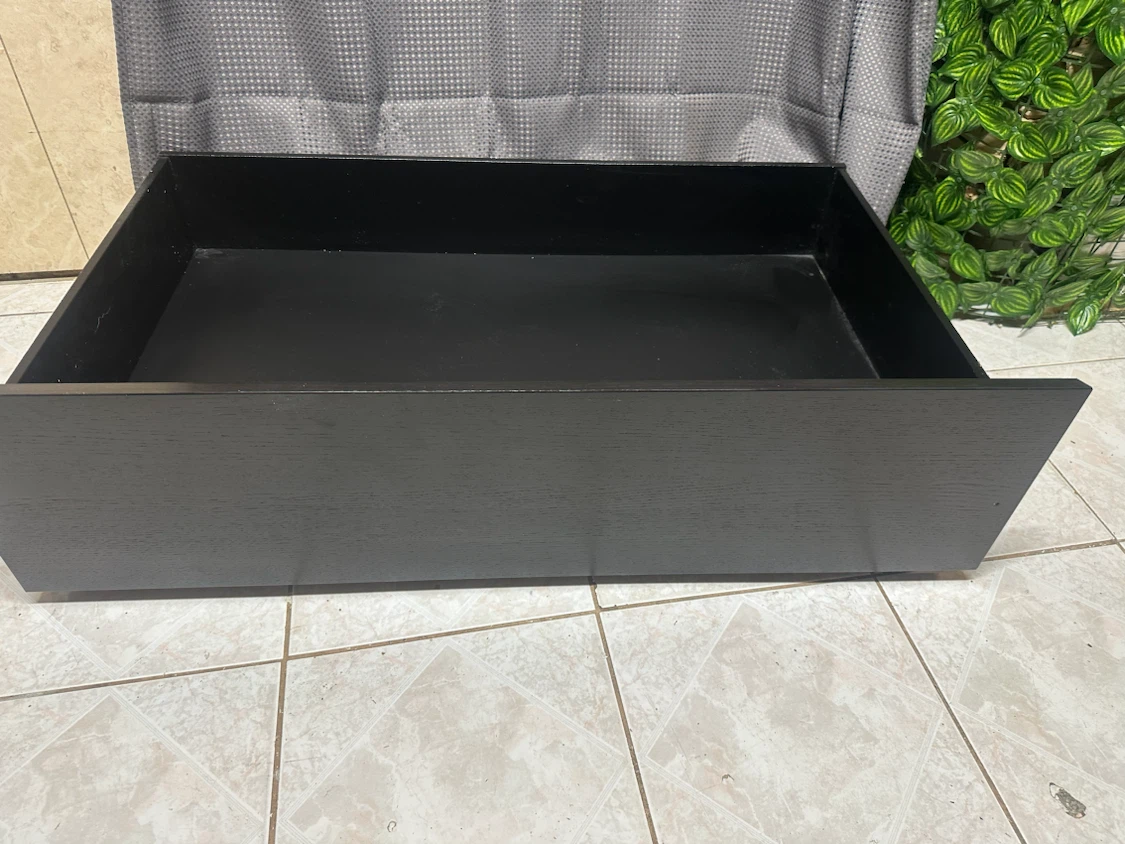 2 IKEA Under-bed Storage Boxes – Black