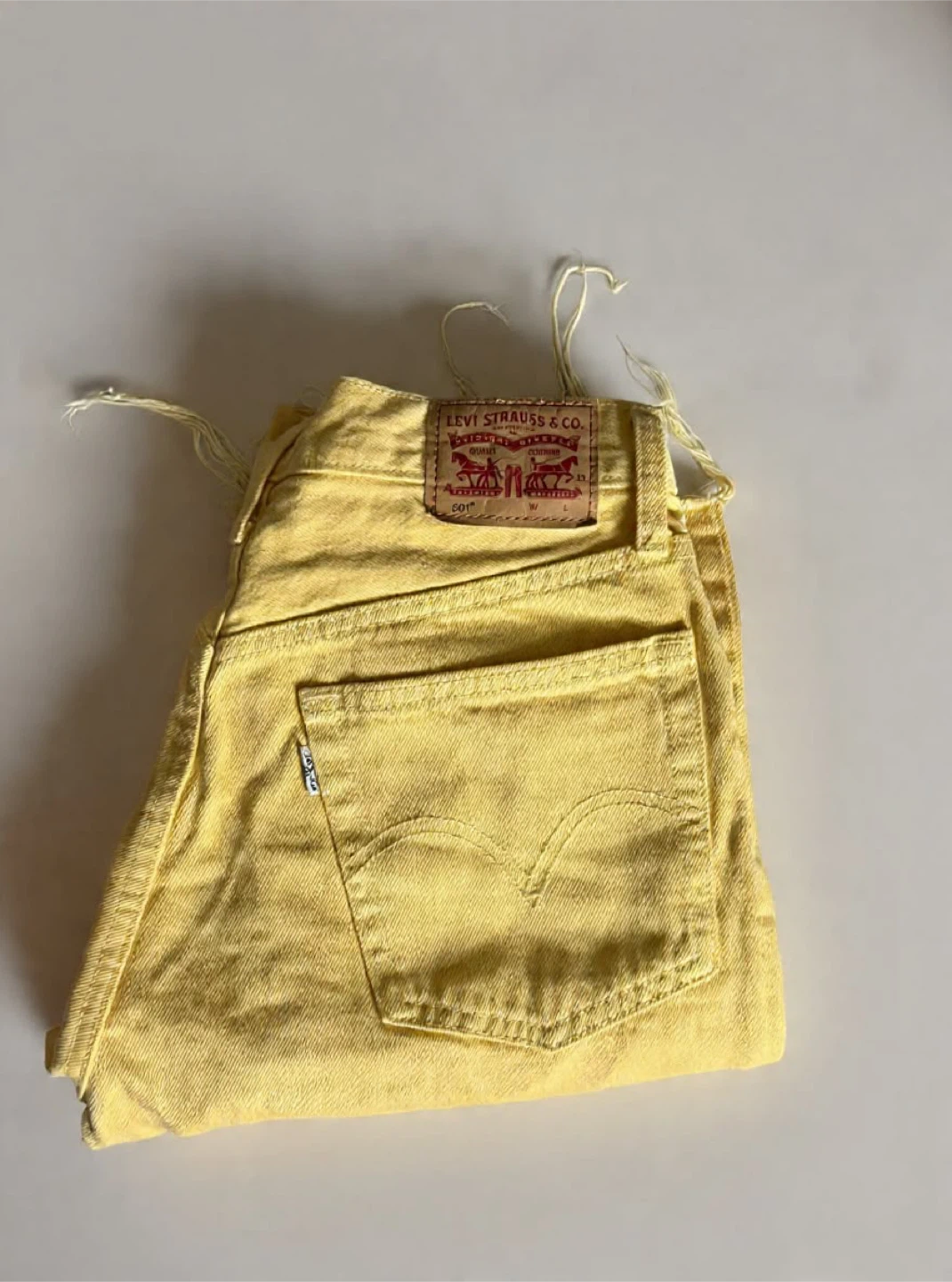 Levi's 501 Original Fit Jeans in Butter Yellow