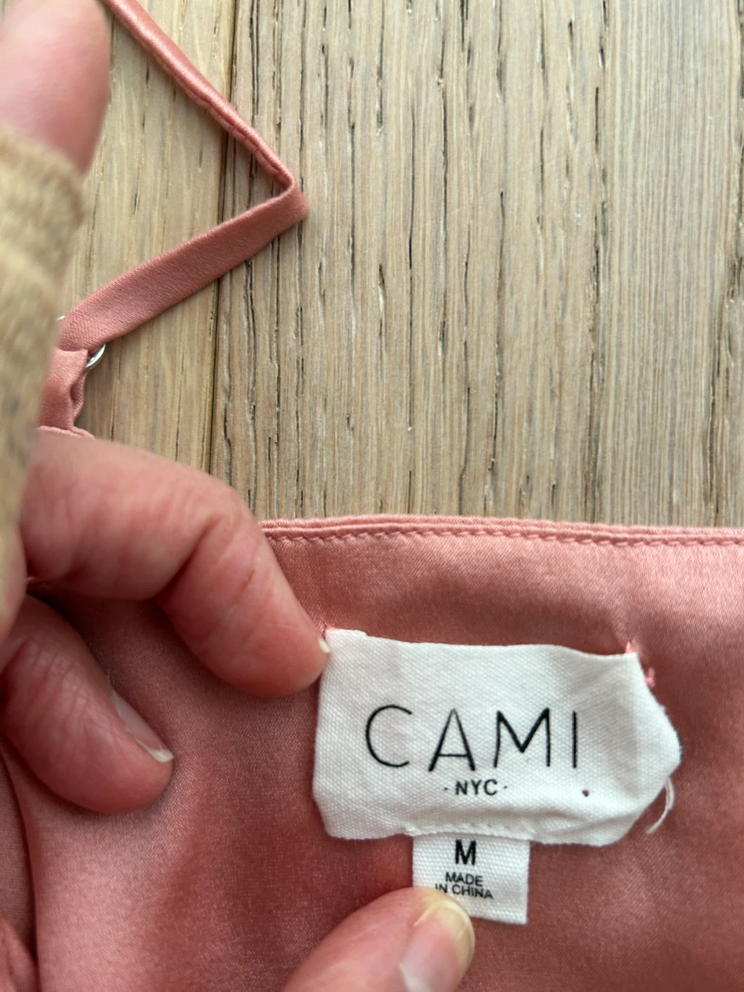 Cami NYC Pink Ruched Silk Blend Camisole - photo 2