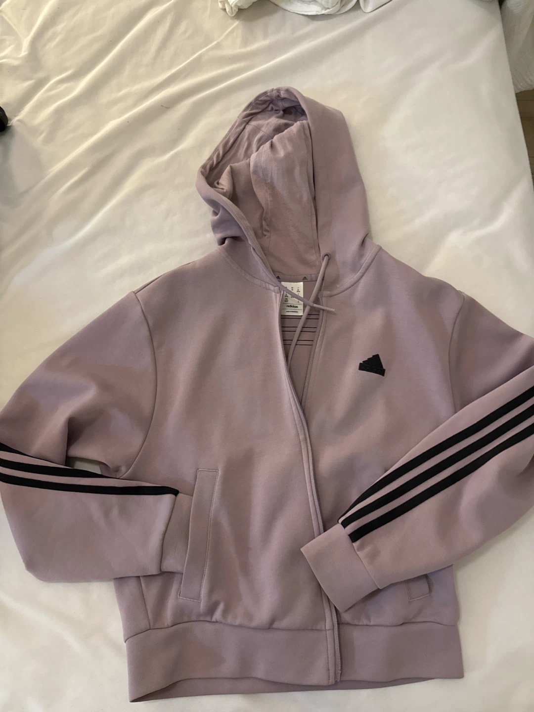 Adidas Full Zip Hoodie - Lavender - XS