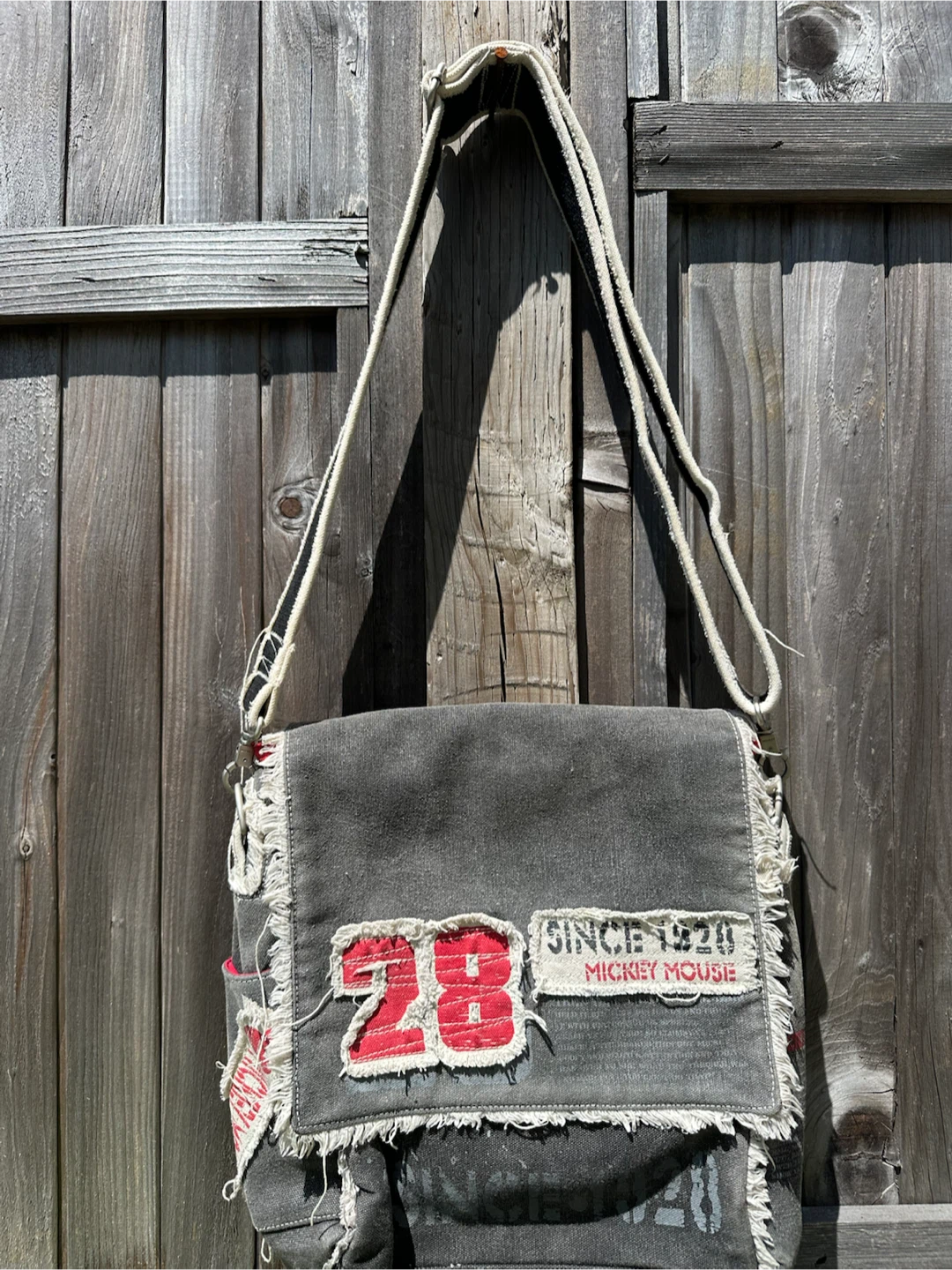 Mickey Mouse Messenger Bag - Grey