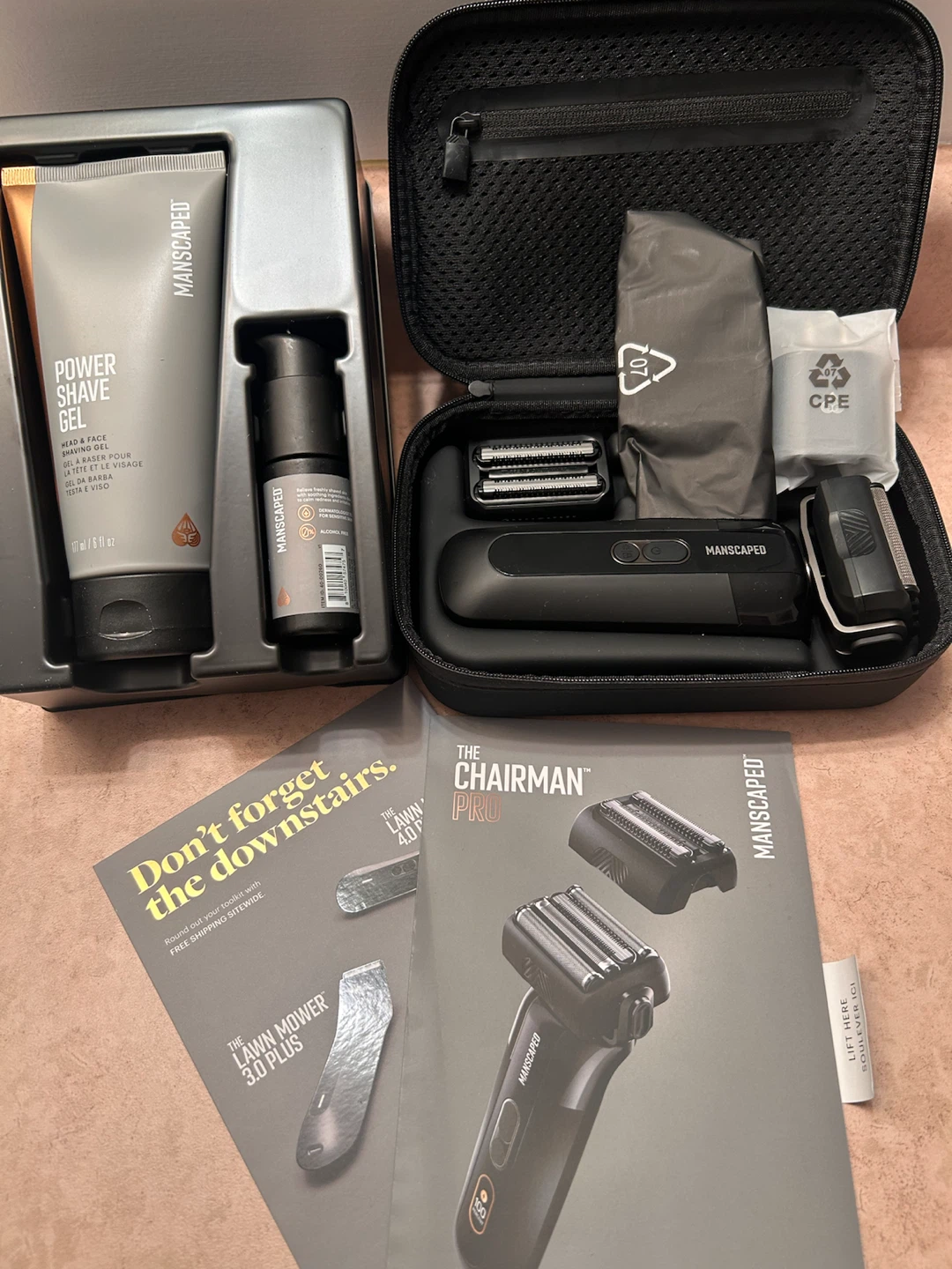 MANSCAPED The Chairman Pro Grooming Kit with Power Shave Gel