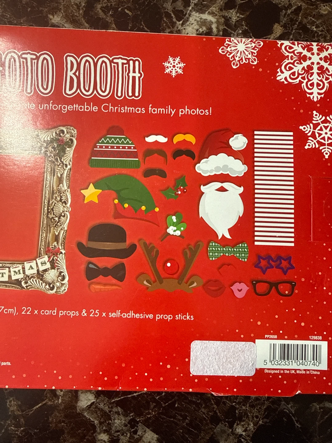 Festive Photo Booth Christmas Props & Frame - photo 3