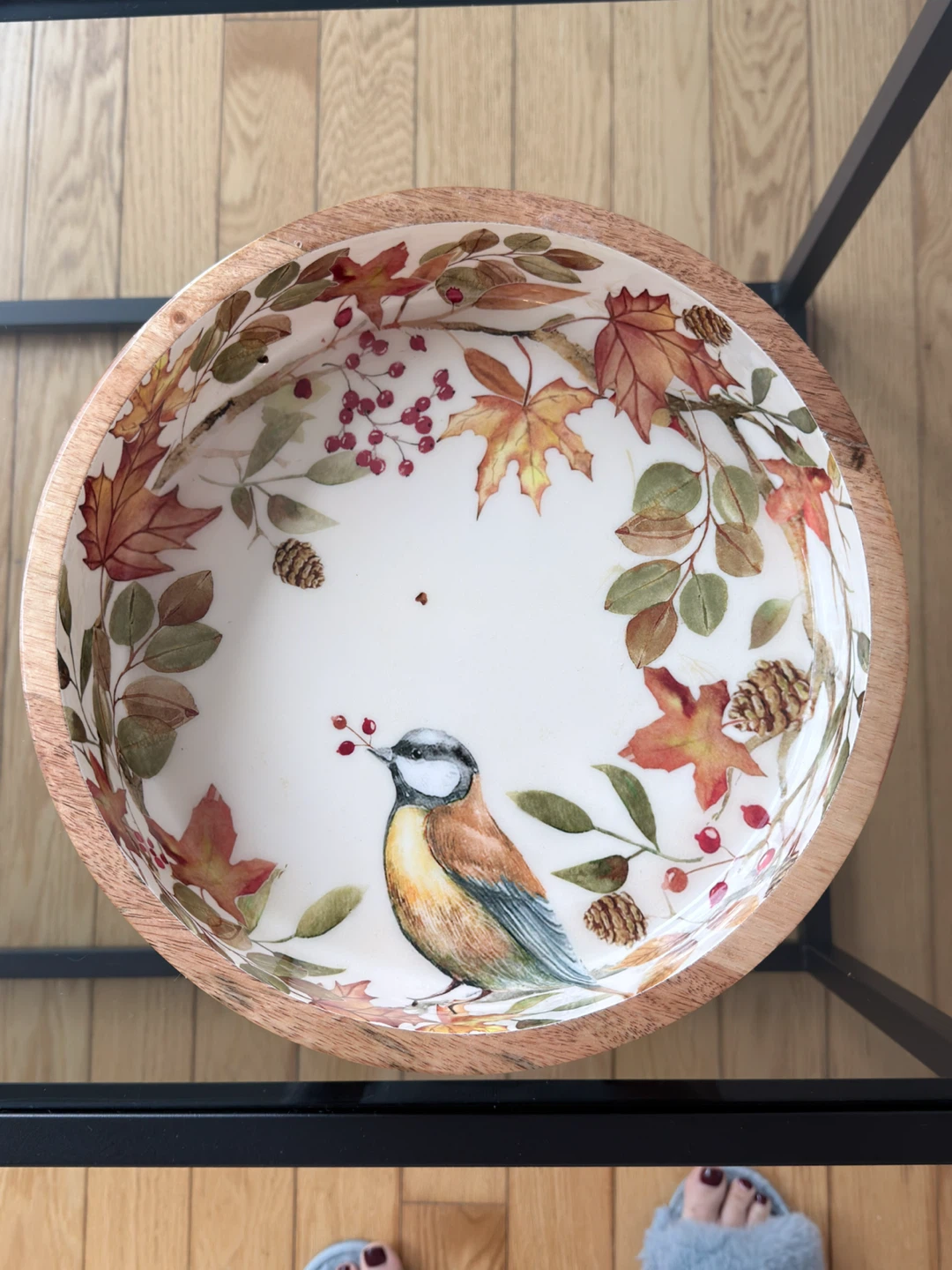Acorn + Oak Decorative Serving Bowl