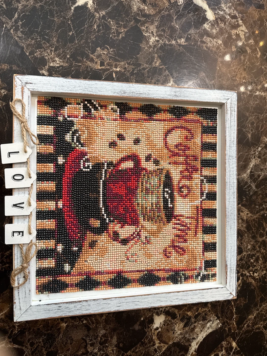 Coffee Time Diamond Art Framed Picture - photo 2