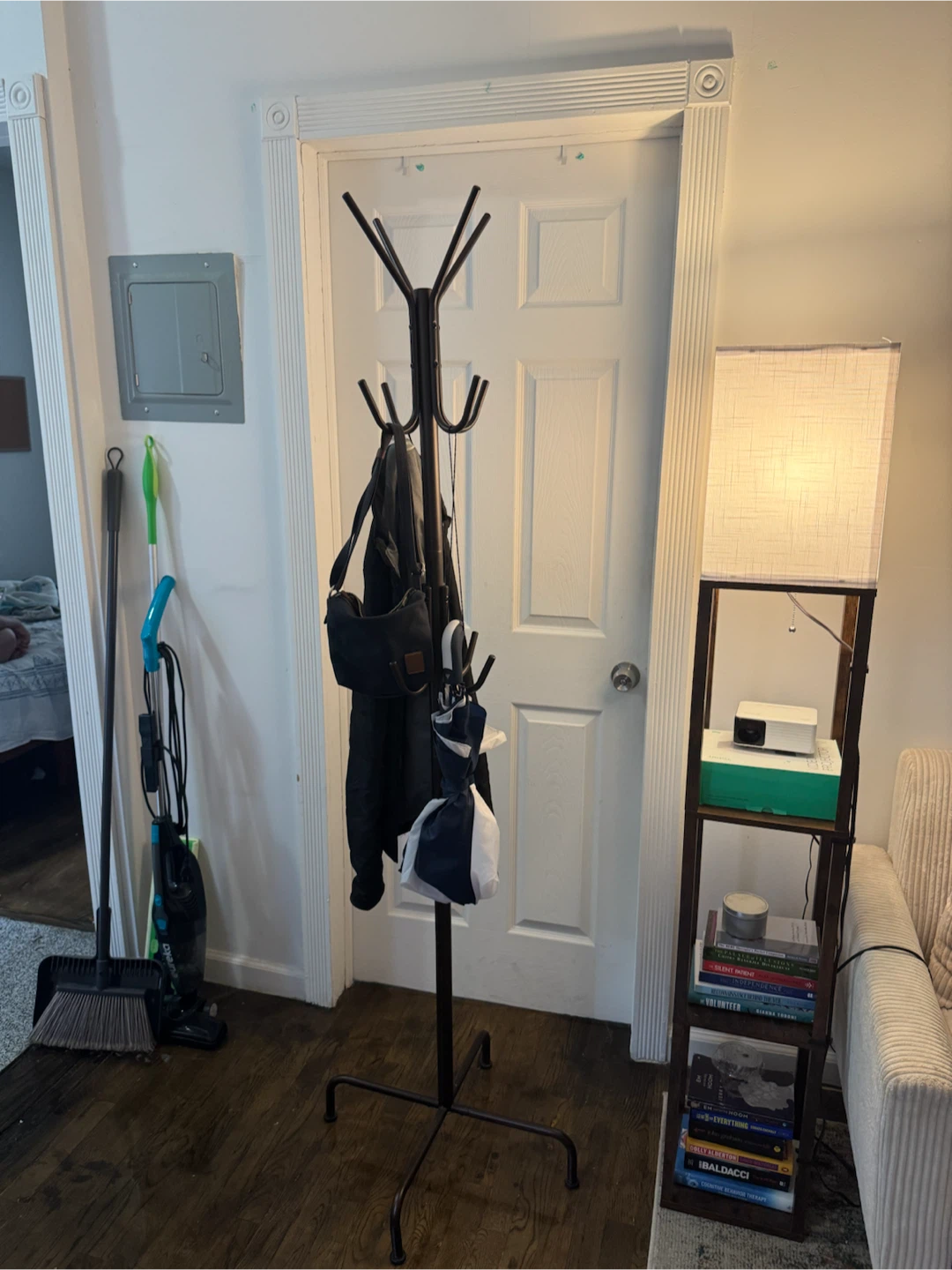 Bronze metal coat rack