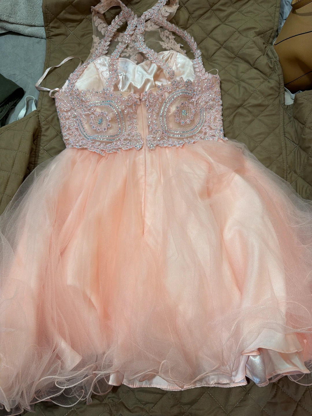 Pink Beaded Tulle Dress - photo 2