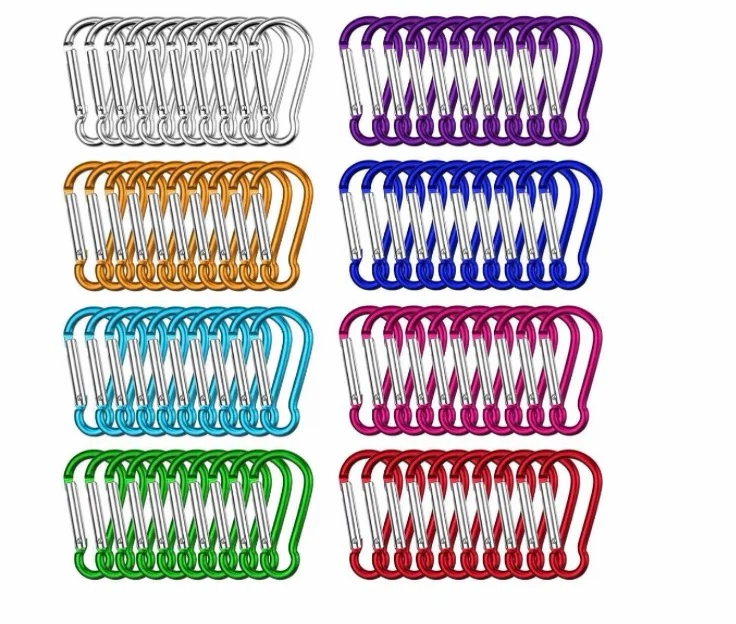 $10 for 80 pcs Carabiner Snap Keychain Hooks