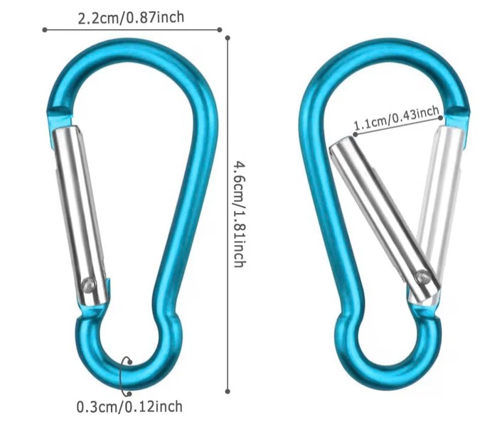 $10 for 80 pcs Carabiner Snap Keychain Hooks - photo 2