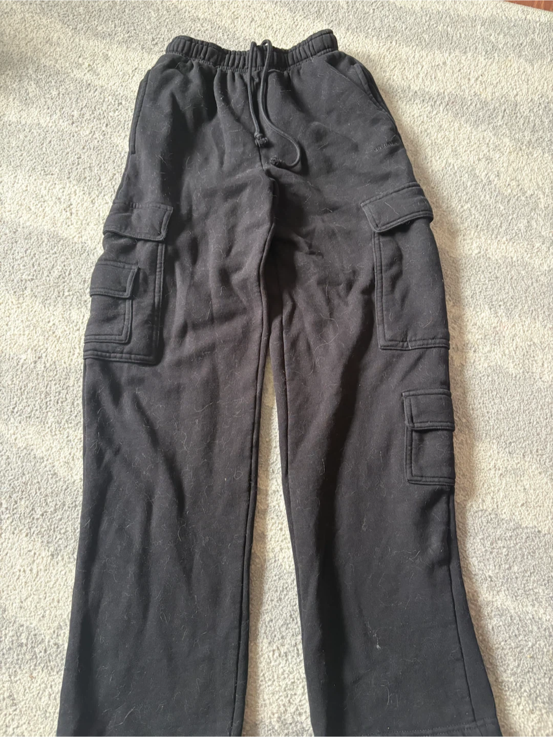 GARAGE Black Cargo Sweatpants