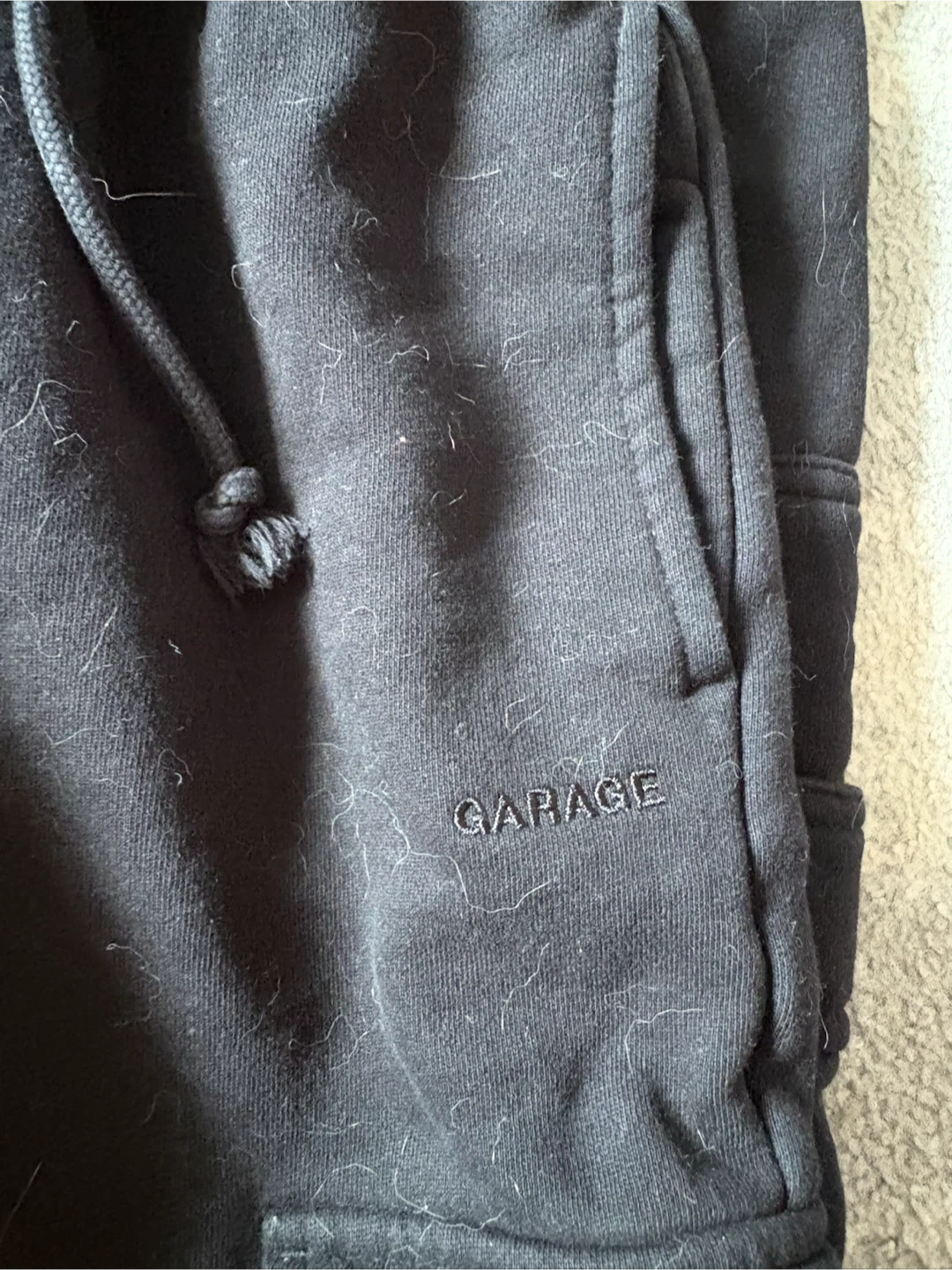 GARAGE Black Cargo Sweatpants - photo 3