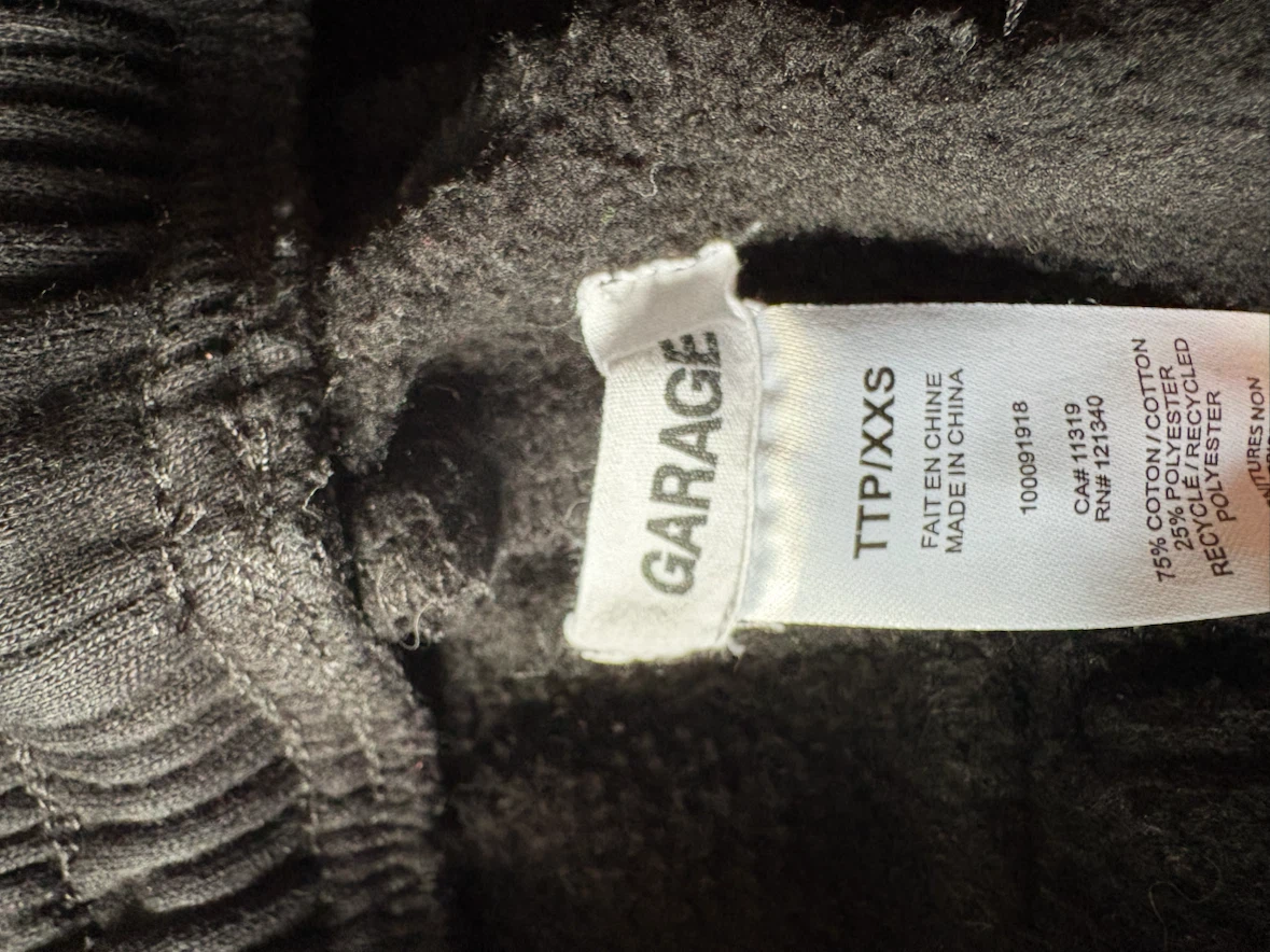 GARAGE Black Cargo Sweatpants - photo 5