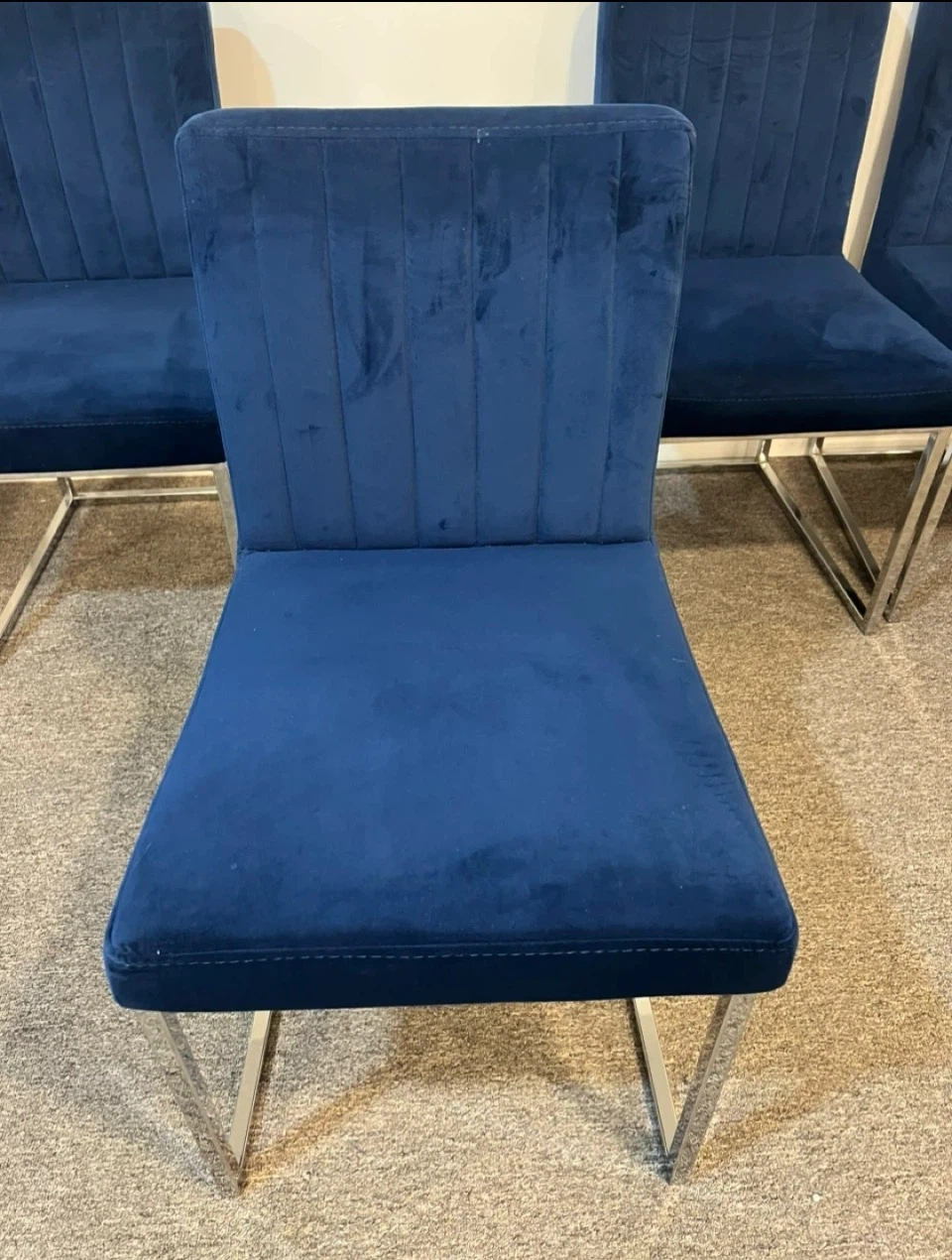 Velvet Upholstered Dining Chairs (Set of 4) $200 or Best Offer - photo 4