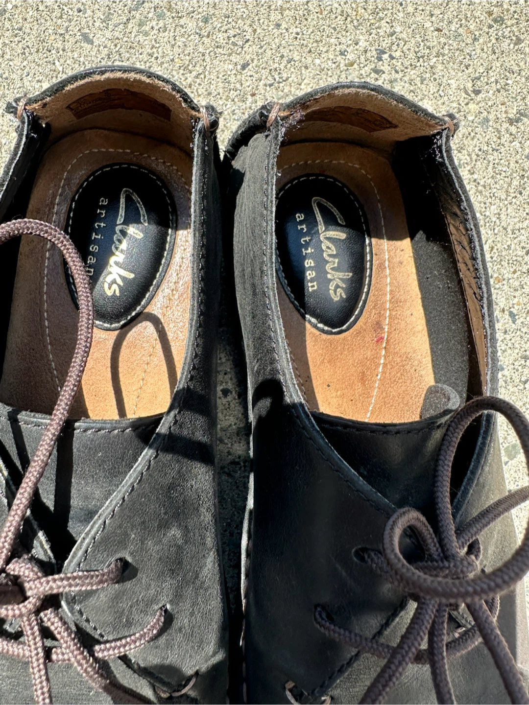 Clarks Artisan Black Leather Lace-Up Shoes - photo 4