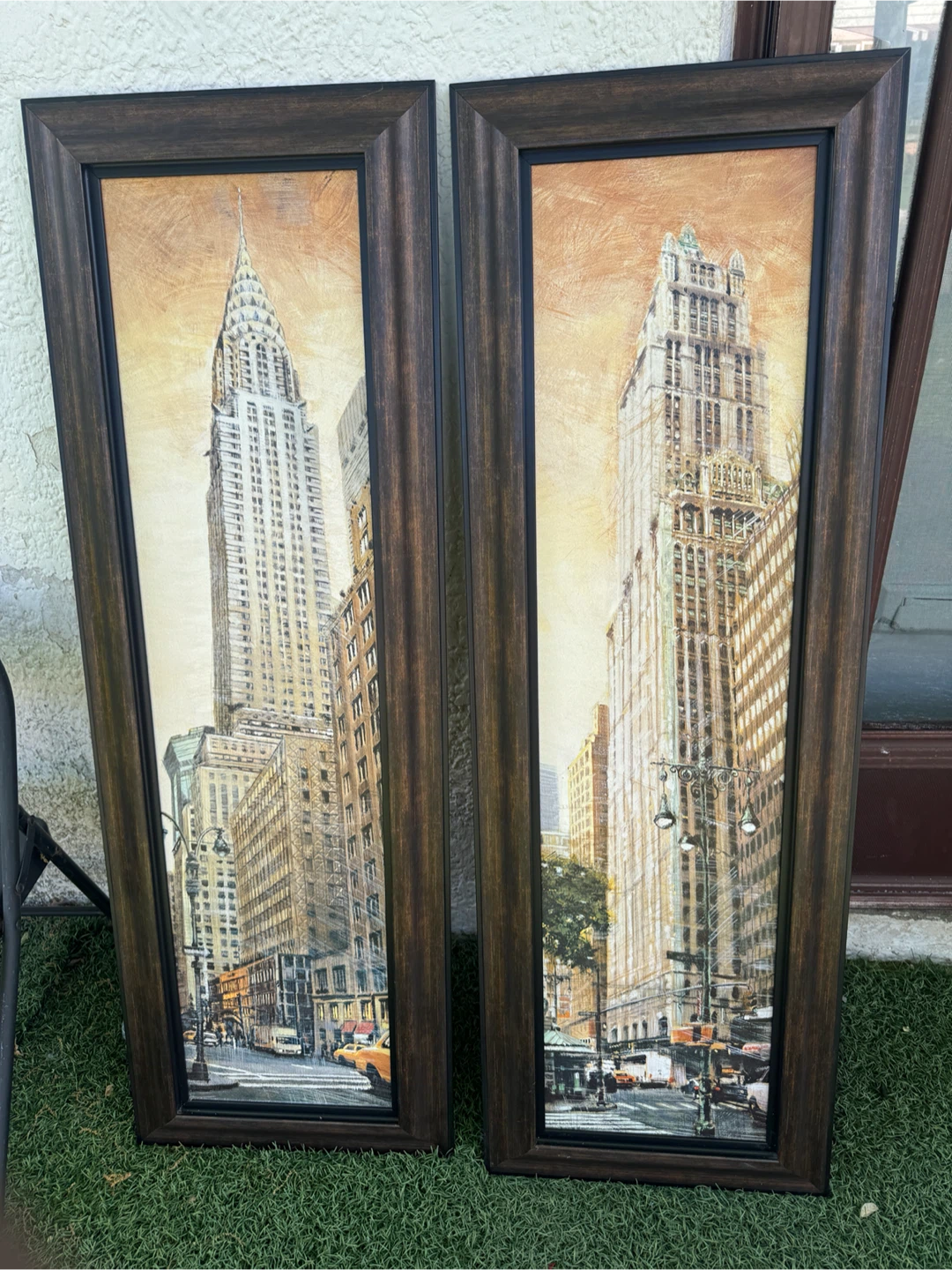 Set of 2 Framed New York City Skyline Art Prints - photo 2