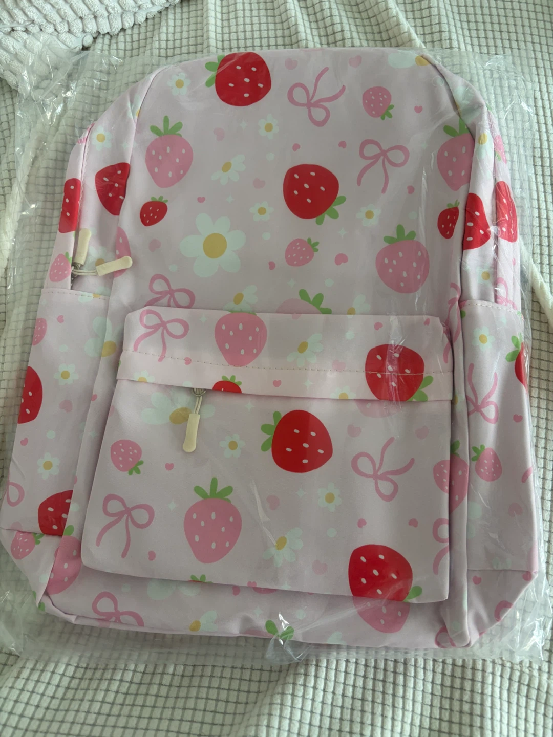 Pink Strawberry Backpack