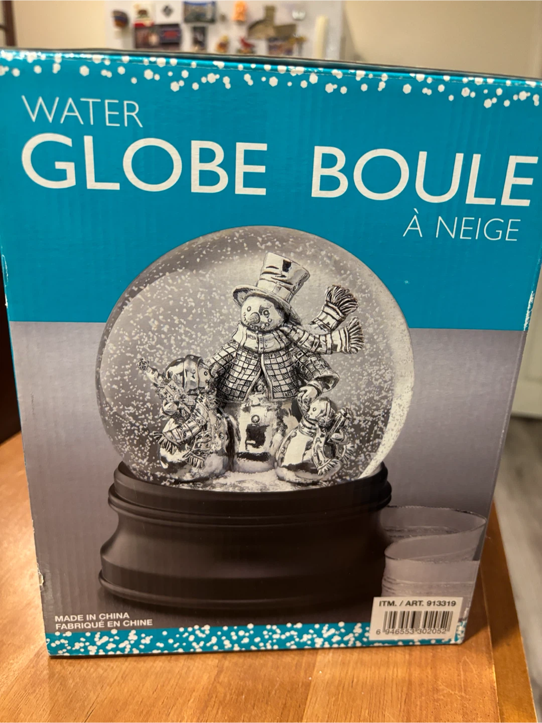Water Snow Globe with Snowmen - photo 3
