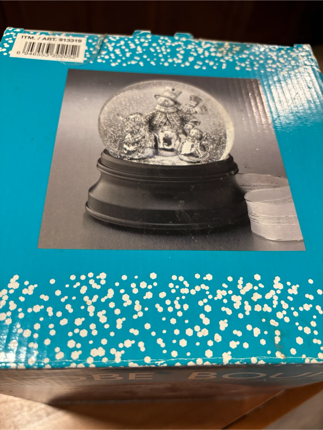 Water Snow Globe with Snowmen - photo 4