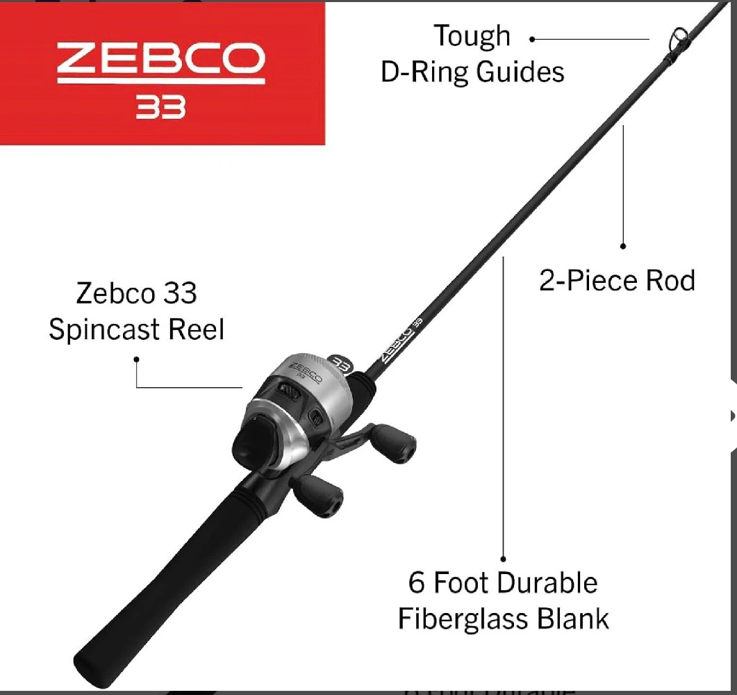 Zebco 33 Spincast Reel and Rod Combo - photo 2