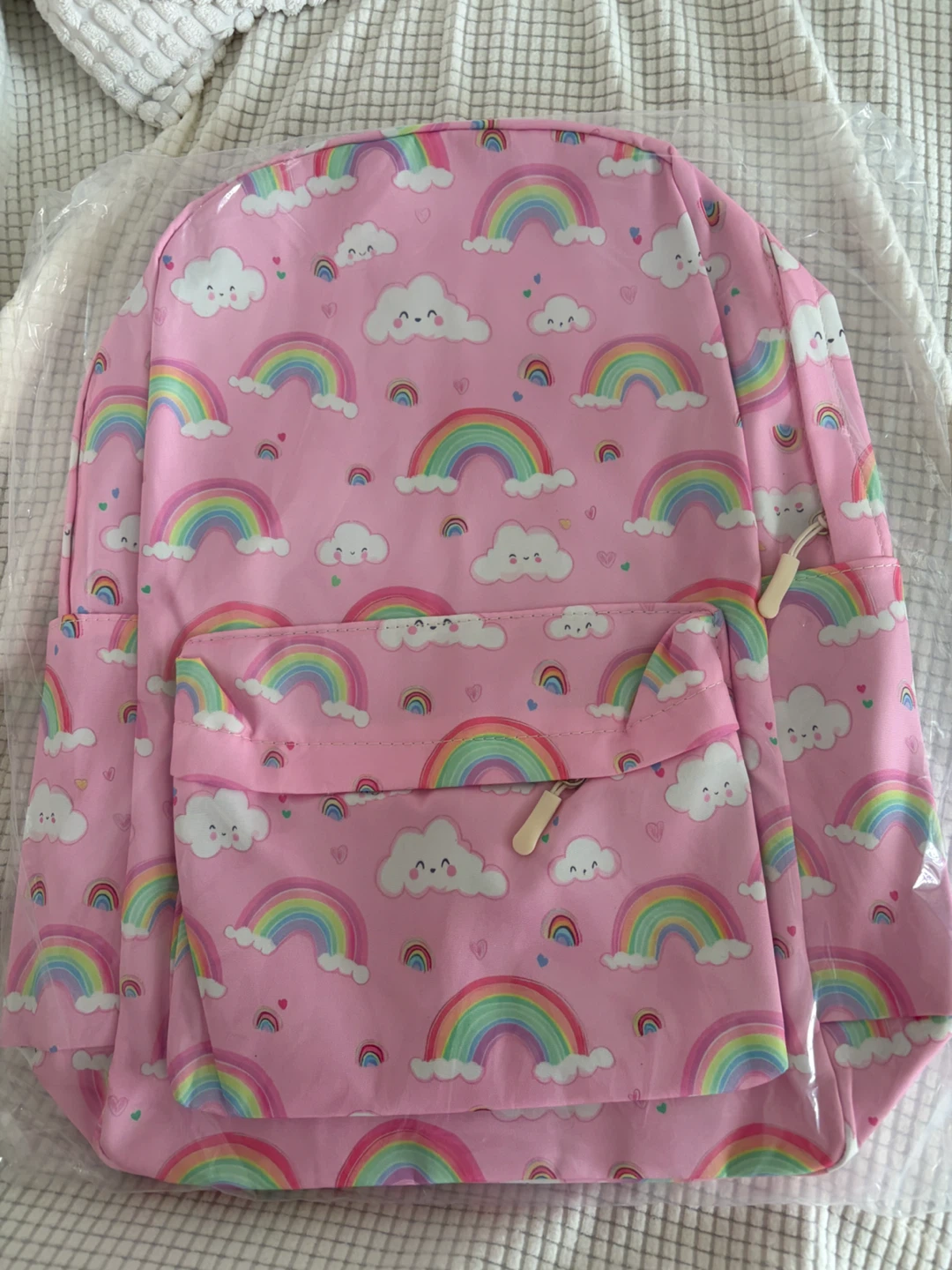 Pink Rainbow Cloud Backpack