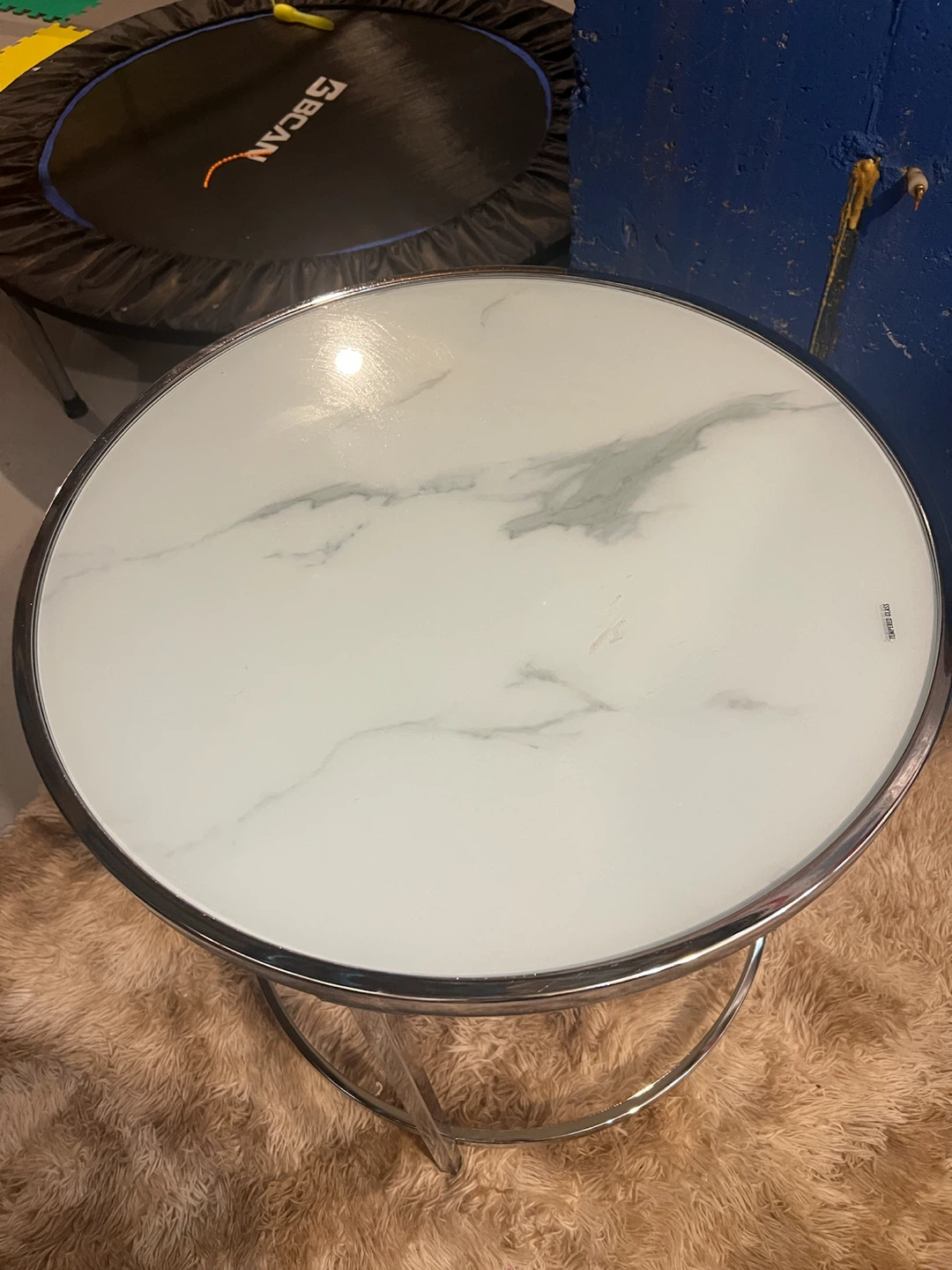 Round Side Table with Marble Top - photo 4