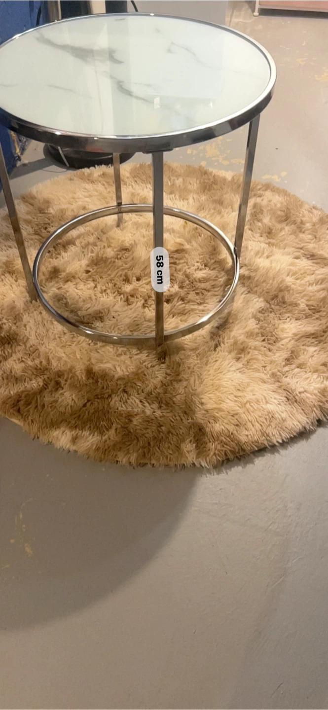Round Side Table with Marble Top - photo 5