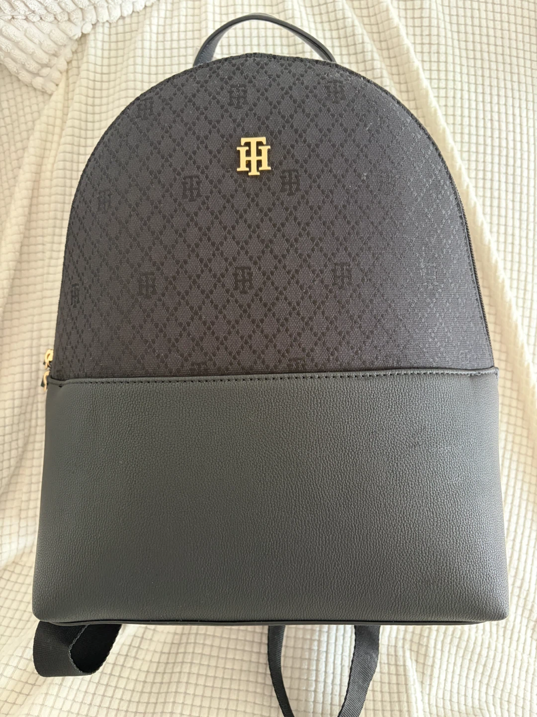 Tommy Hilfiger Black Monogram Backpack