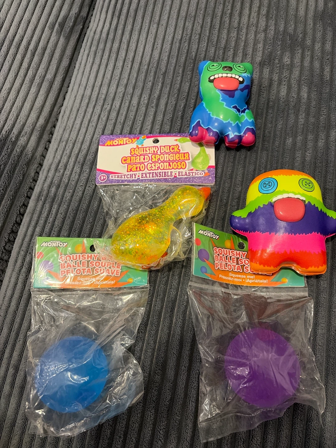 Montoy Squishy Toys - Duck, Balls & Figures