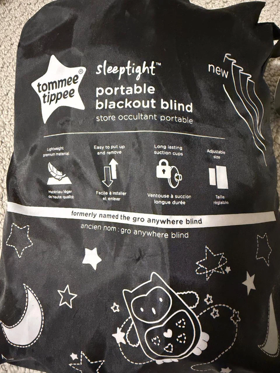 Tommee Tippee Sleeptight Large Portable Blackout Blind