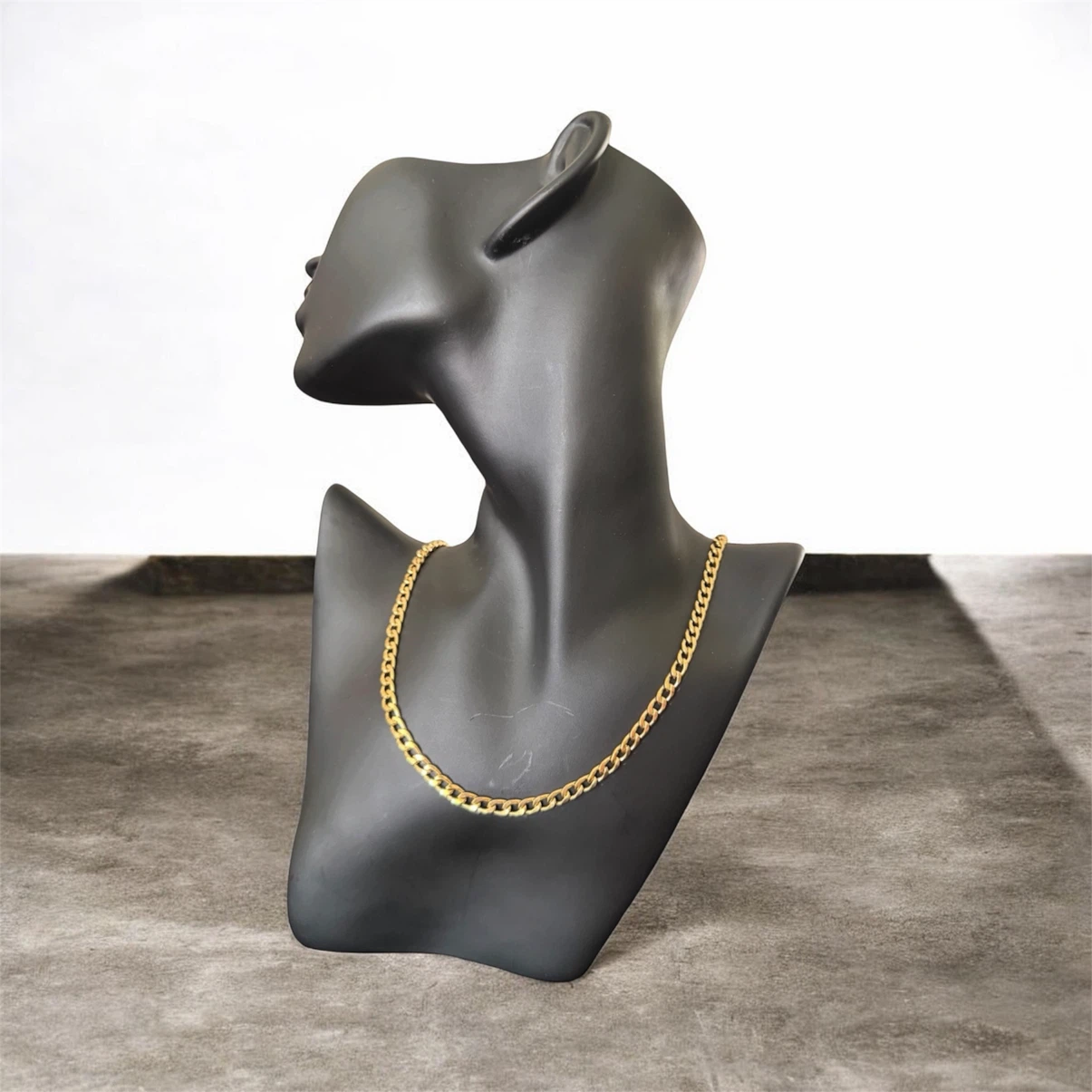 Stainless steel  Curb Chain Necklace