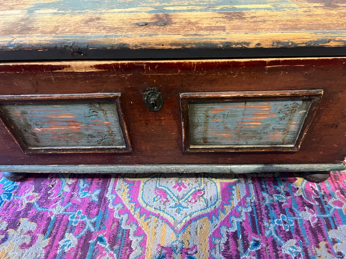 Vintage Wooden Toy Chest - photo 3