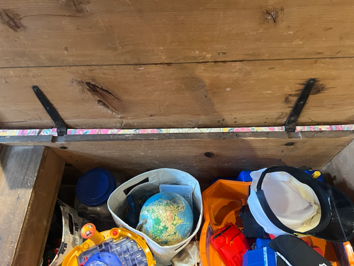 Vintage Wooden Toy Chest - photo 4