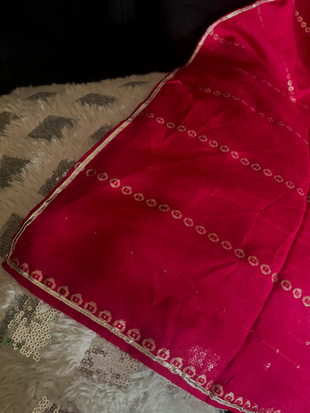 Women's Pink Embroidered Kurti Pants and Dupatta Set - photo 4