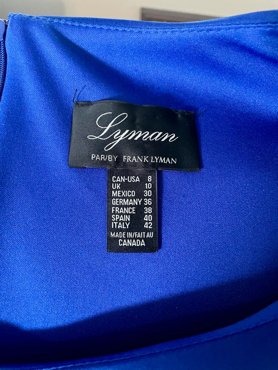 Lyman by Frank Lyman Blue Dress with Bow Details - photo 3