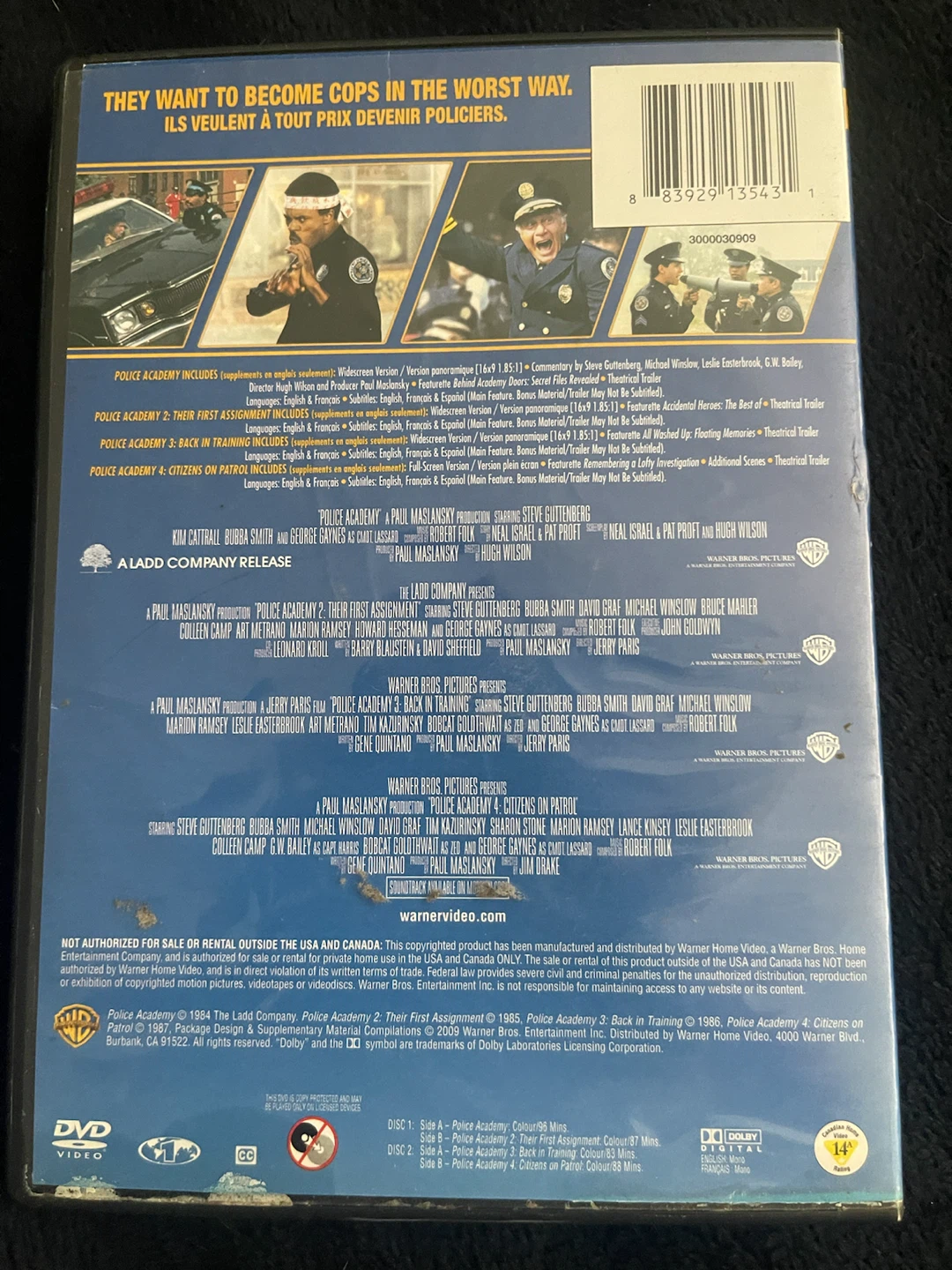 Police Academy 4-Film Feature Blu-Ray Disc Set - photo 2