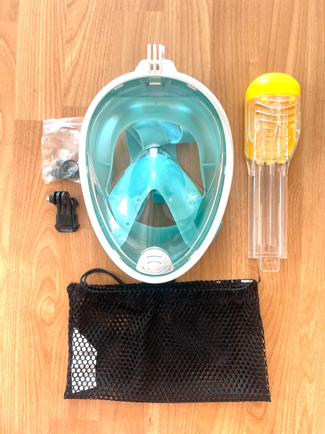 Full Face Snorkel Mask with Detachable Camera Mount