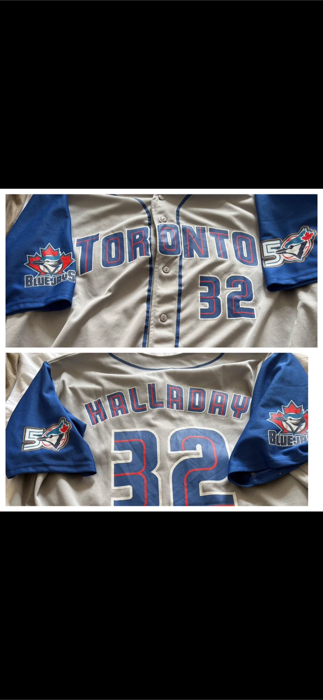Authentic Halladay Blue Jays Jersey.