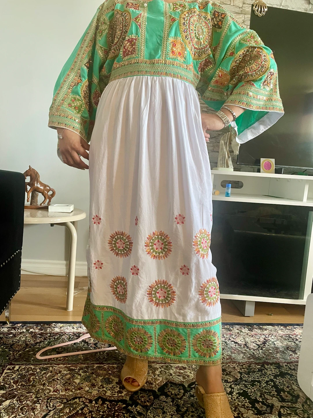 Embroidered Maxi Dress - photo 2
