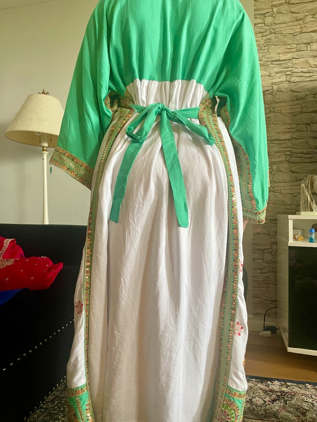 Embroidered Maxi Dress - photo 3
